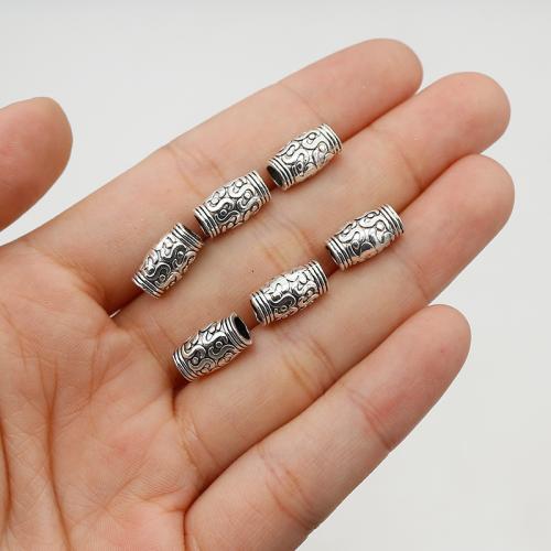 Tibetan Style Spacer Bead, silver color plated, DIY, 12x6mm, Hole:Approx 3.5mm, Approx 200PCs/Bag, Sold By Bag