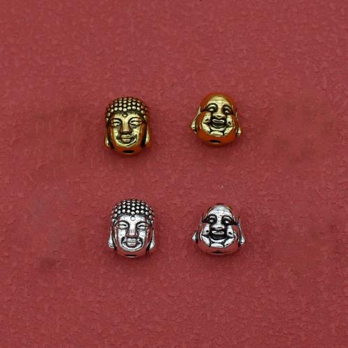 Tibetan Style Jewelry Beads, Buddha, plated, DIY & different size for choice, more colors for choice, nickel, lead & cadmium free, Approx 200PCs/Bag, Sold By Bag