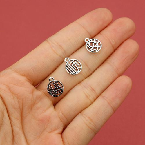 Tibetan Style Pendant, silver color plated, DIY & different designs for choice, more colors for choice, nickel, lead & cadmium free, 10x12mm, Approx 200PCs/Bag, Sold By Bag