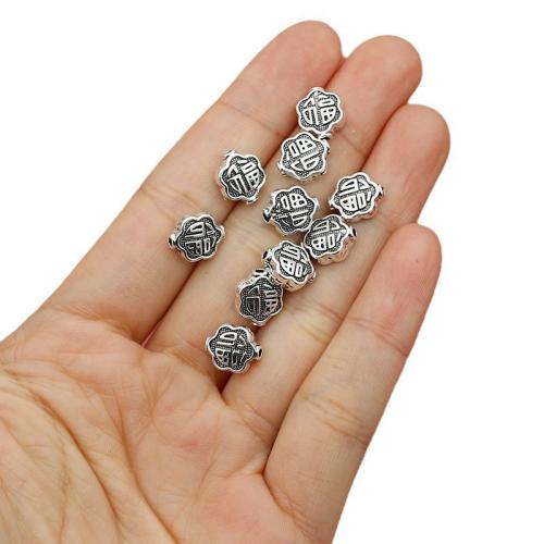 Tibetan Style Jewelry Beads, Lantern, silver color plated, DIY, nickel, lead & cadmium free, 10x8.50mm, Hole:Approx 1.5mm, Approx 200PCs/Bag, Sold By Bag