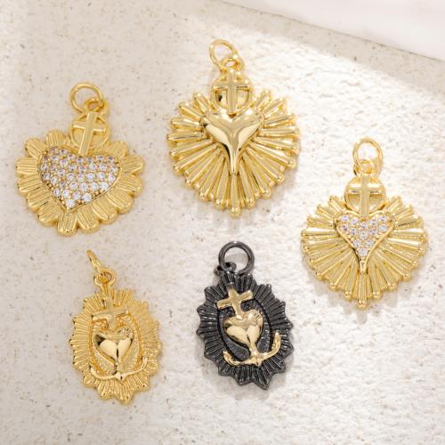 Brass Jewelry Pendants, plated, DIY & different styles for choice & with rhinestone, more colors for choice, nickel, lead & cadmium free, Sold By PC