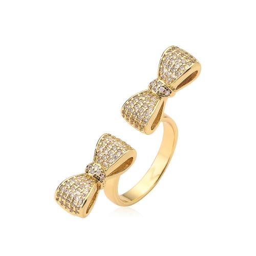 Cubic Zirconia Micro Pave Brass Ring, plated, fashion jewelry & micro pave cubic zirconia, more colors for choice, nickel, lead & cadmium free, Ring inner diameter:16 ~18mm, Sold By PC