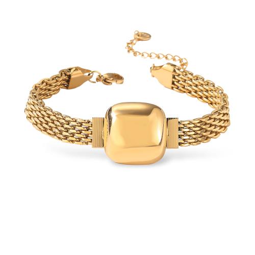Bracelets en laiton, Placage de couleur d'or, bijoux de mode, doré, protéger l'environnement, sans nickel, plomb et cadmium, Vendu par PC