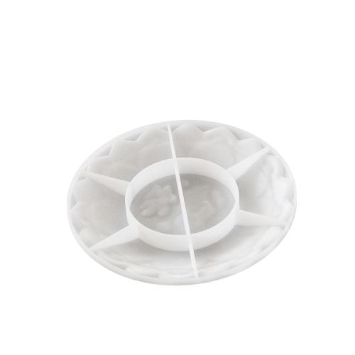 DIY Epoxy Mold Set, Silicone, Flower, white, Sold By PC