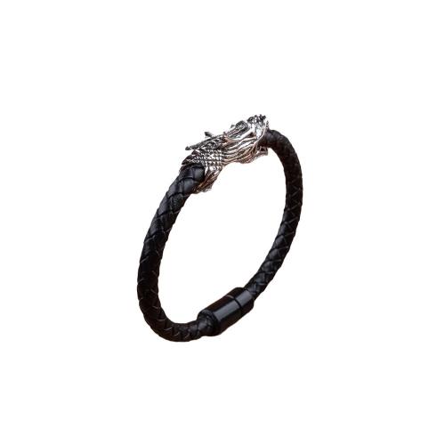 Tibetan Style Bracelet, handmade, Unisex, black, Sold By PC