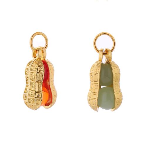 Natural Jade Pendants, Tibetan Style, with Jade, plated, DIY, more colors for choice, Sold By PC