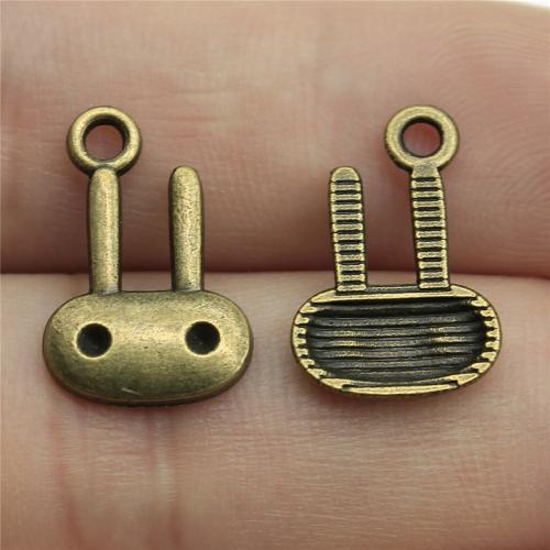 Tibetan Style Animal Pendants, plated, DIY, more colors for choice, 18x14mm, Sold By PC