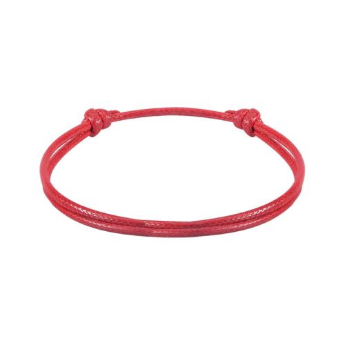 Polyester Cord Bracelet, handmade, Unisex & adjustable, more colors for choice, Length:Approx 6.29-11.81 Inch, Sold By PC