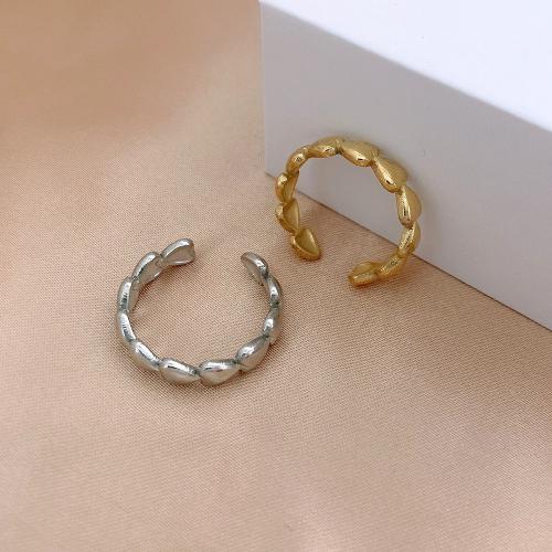 Titanium Steel Finger Ring, fashion jewelry & for woman, more colors for choice, Inner diameter 1.7cm, Sold By PC