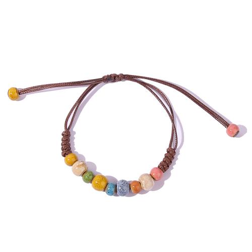 Pulsera de Porcelana, hecho a mano, Ajustable & Joyería & para mujer, multicolor, longitud:aproximado 9-23 cm, Vendido por UD