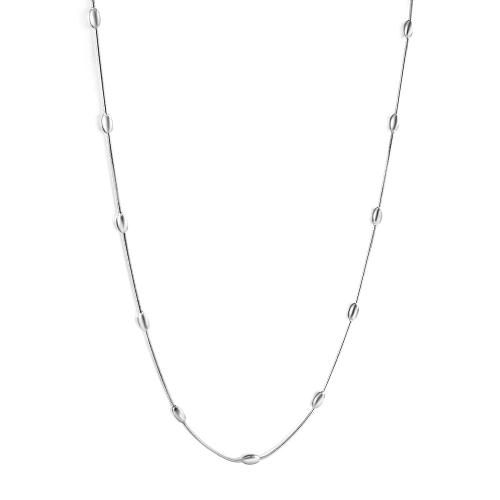 Collar de acero inoxidable de la joyería, acero inoxidable 304, con 5cm extender cadena, para mujer, más colores para la opción, longitud:aproximado 45 cm, Vendido por UD