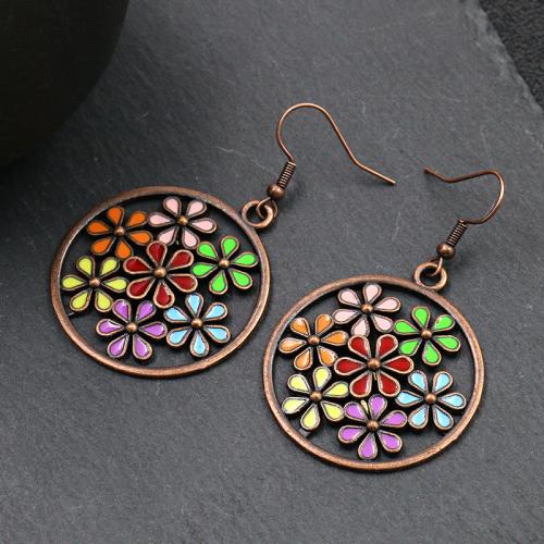 Tibetan Style Drop Earrings, fashion jewelry & different styles for choice & for woman & with rhinestone, more colors for choice, Sold By Pair