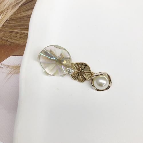 Hair Slide Zinc Alloy with Resin handmade for woman 63mm Sold By PC