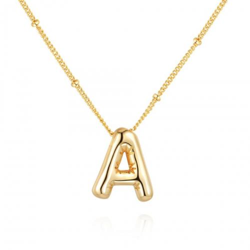 Brass Necklace with 5cm extender chain fashion jewelry & Unisex Length Approx 45 cm Sold By PC