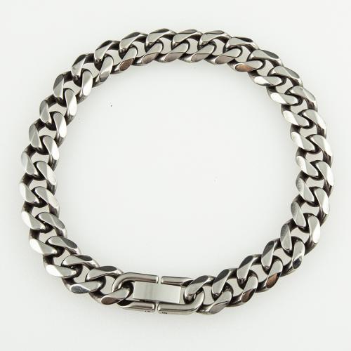 Stainless Steel Jewelry Bracelet 304 Stainless Steel fashion jewelry & Unisex 9mm Length Approx 21 cm Sold By PC