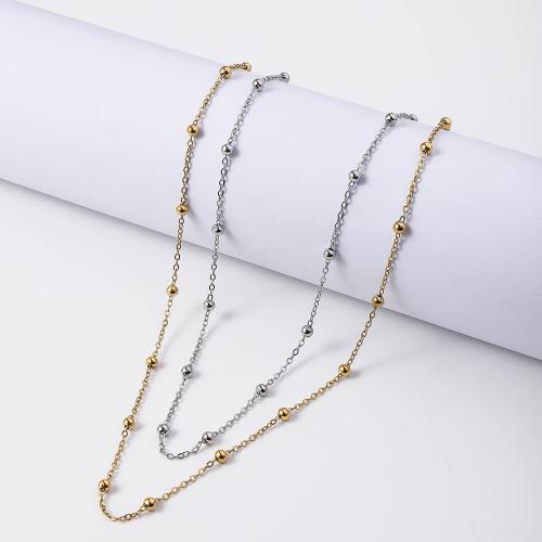 Stainless Steel Jewelry Necklace, 304 Stainless Steel, with 5cm extender chain, fashion jewelry & for woman, more colors for choice, Length:Approx 45 cm, Sold By PC