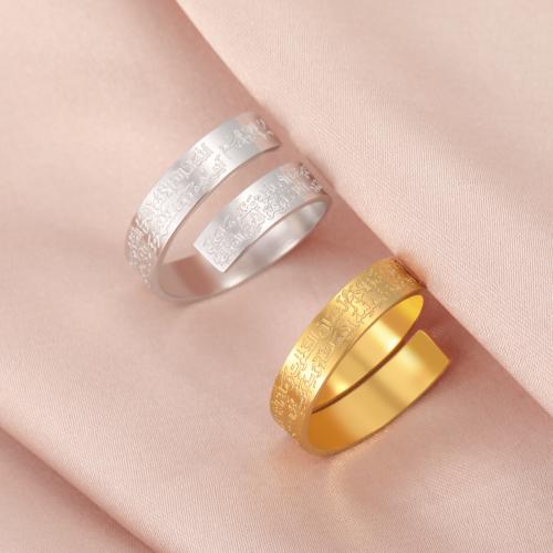 Stainless Steel Finger Ring, 304 Stainless Steel, Vacuum Ion Plating, fashion jewelry & Unisex, more colors for choice, Sold By PC