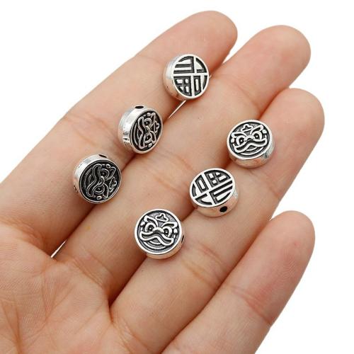 Tibetan Style Jewelry Beads, Lion, silver color plated, DIY & different size for choice, more colors for choice, nickel, lead & cadmium free, Approx 200PCs/Bag, Sold By Bag
