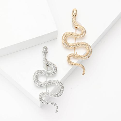 Tibetan Style Brooches, Snake, plated, for woman, more colors for choice, nickel, lead & cadmium free, Sold By PC