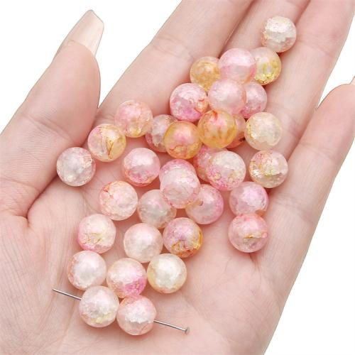 Fashion Glass Beads, Round, DIY, more colors for choice, 10mm, Hole:Approx 1mm, 10PCs/Bag, Sold By Bag