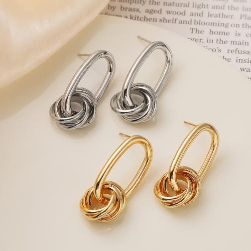 Brass Drop Earring, plated, fashion jewelry, more colors for choice, nickel, lead & cadmium free, 13x30mm, Sold By Pair