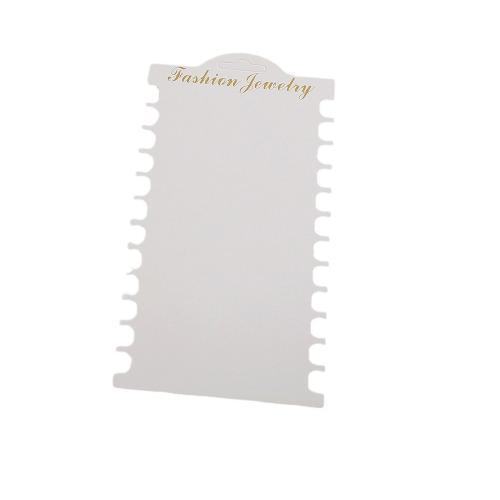 Jewelry Card, Paper, different styles for choice, white, 100PCs/Lot, Sold By Lot