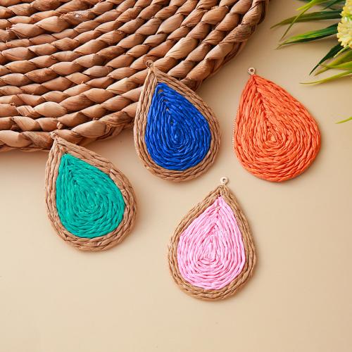 Tibetan Style Pendants, with Rafidah Grass, DIY, more colors for choice, Sold By PC