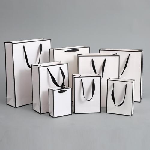 Gift Wrap Bags, Paper, durable & multifunctional & different size for choice, white, Sold By PC