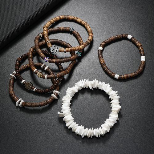 Wood Bracelets, Tibetan Style, with Coco & Wood, different styles for choice & for man, more colors for choice, Sold By PC