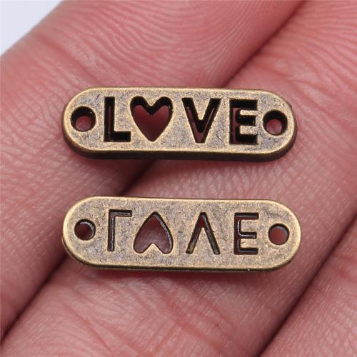 Letter Zinc Alloy Connector Alphabet Letter plated DIY & 1/1 loop Sold By PC