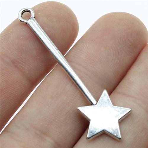 Tibetan Style Pendants, Magic Wand, plated, DIY, more colors for choice, 48mm, Sold By PC