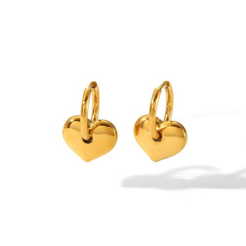 Stainless Steel Lever Back Earring 304 Stainless Steel fashion jewelry & for woman golden Sold By Pair