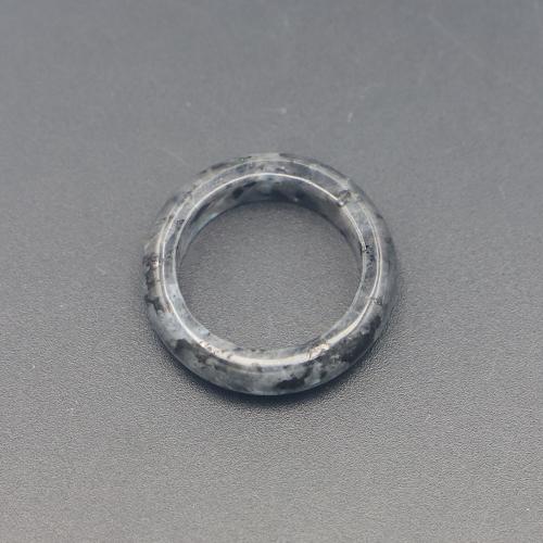 Edelstein Fingerring, Labradorit, Kreisring, Modeschmuck & unisex, weiß und schwarz, 6mm, Größe:8, verkauft von PC