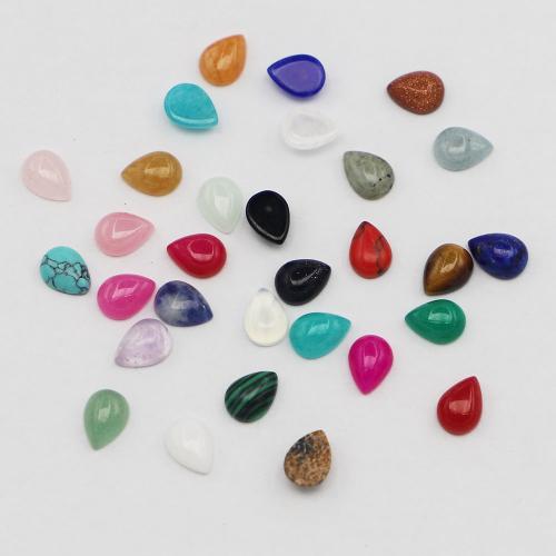 Cabochons en pierres précieuses, Pierre naturelle, larme, DIY & différents matériaux pour le choix, plus de couleurs à choisir, 6x8mm, Vendu par PC