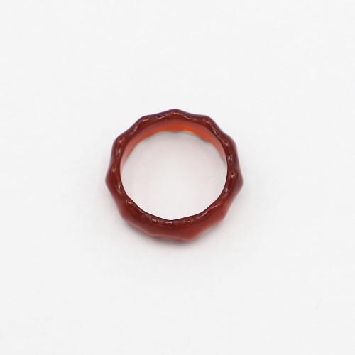 Agate Finger Ring, Red Agate, Unisex & different size for choice, red, Width 7-10mm, Sold By PC