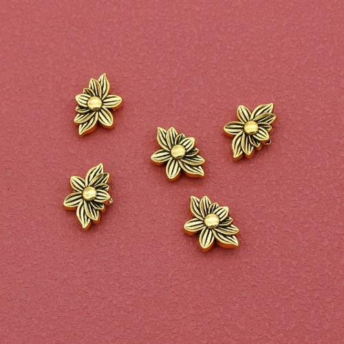 Tibetan Style Spacer Beads, Flower, plated, DIY, more colors for choice, nickel, lead & cadmium free, 16x11mm, Hole:Approx 2mm, Approx 200PCs/Bag, Sold By Bag