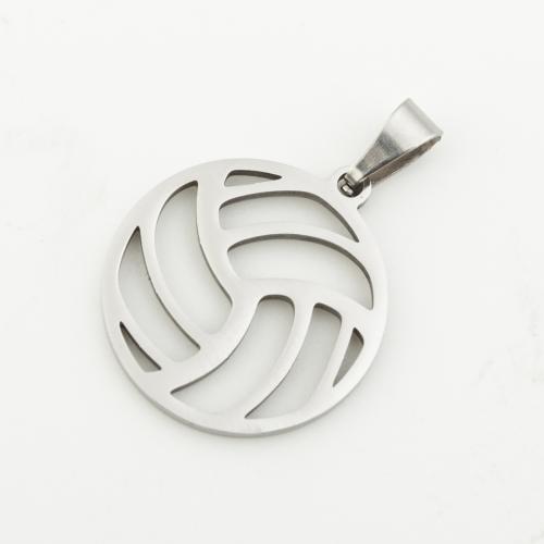 Stainless Steel Pendants, 304 Stainless Steel, silver color plated, DIY, silver color, 22x20x1mm, Hole:Approx 4mm, 10PCs/Bag, Sold By Bag
