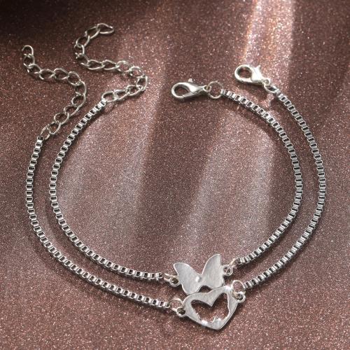 Stainless Steel Jewelry Bracelet, 304 Stainless Steel, with 5.5cm extender chain, 2 pieces & fashion jewelry & Unisex, original color, Length:20 cm, Sold By Set
