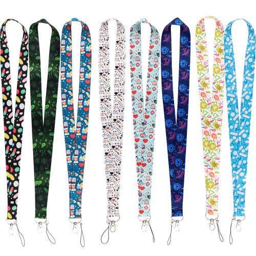 Cell Phone Lanyard, Polyester, met Zinc Alloy, multifunctioneel & uniseks & verschillende ontwerpen voor de keuze, Verkocht door PC