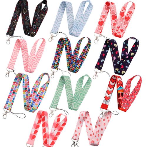 Cell Phone Lanyard, Polyester, met Zinc Alloy, multifunctioneel & uniseks & verschillende ontwerpen voor de keuze, Verkocht door PC