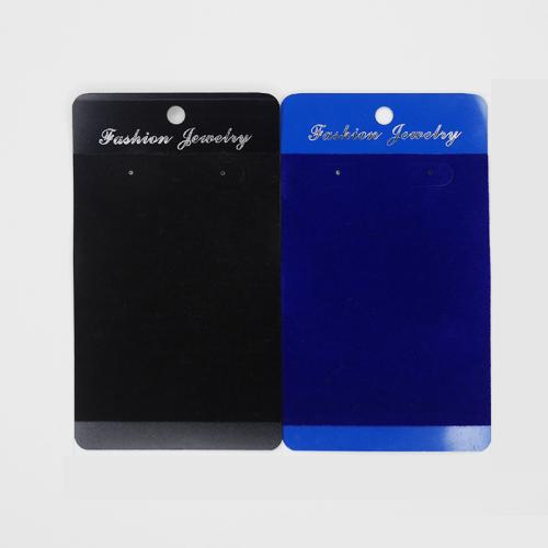 Jewelry Card, PVC Plastic, with Velveteen, different styles for choice, more colors for choice, 100PCs/Lot, Sold By Lot