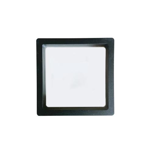 PE plast Smykker Display Box, Square, Støvtæt & gennemsigtig & forskellig størrelse for valg, sort, Solgt af PC