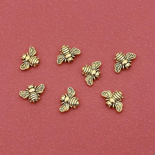 Tibetan Style Spacer Beads, Bee, plated, DIY, more colors for choice, nickel, lead & cadmium free, 14x10.50mm, Hole:Approx 2mm, Approx 200PCs/Bag, Sold By Bag