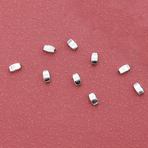 Tibetan Style Spacer Beads, silver color plated, DIY, nickel, lead & cadmium free, 5x3mm, Hole:Approx 1mm, Approx 200PCs/Bag, Sold By Bag