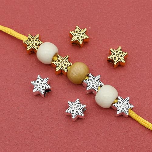 Tibetan Style Jewelry Beads, Star, plated, DIY, more colors for choice, nickel, lead & cadmium free, 10.50x6mm, Hole:Approx 4.5mm, 200PCs/Bag, Sold By Bag