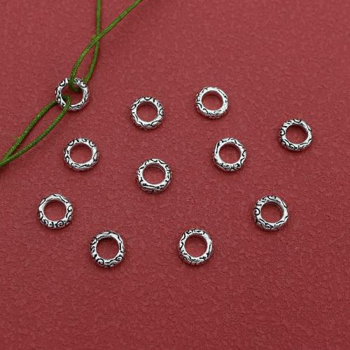 Zinc Alloy Jewelry Beads Round antique silver color plated DIY nickel lead & cadmium free 8mm Approx 1.5mm Sold By Bag