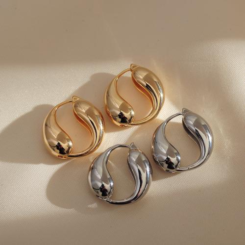 Brass Leverback Earring, plated, fashion jewelry, more colors for choice, nickel, lead & cadmium free, 22x22mm, Sold By Pair