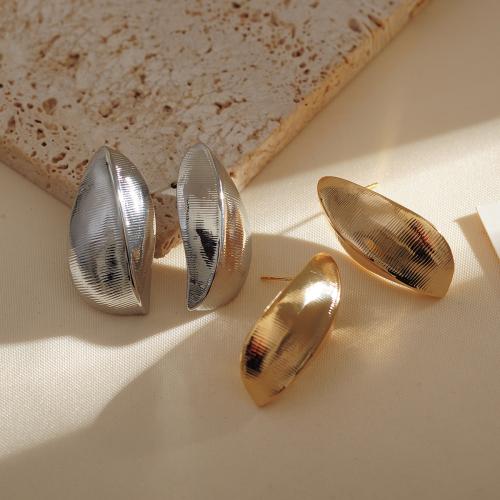 Brass Stud Earring, plated, fashion jewelry, more colors for choice, nickel, lead & cadmium free, 15x30mm, Sold By Pair
