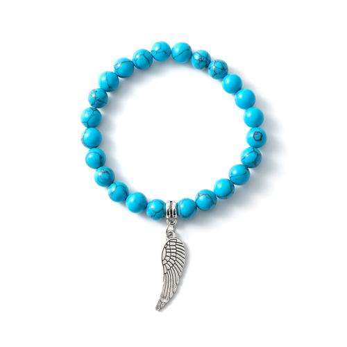 Fashion Turquoise Bracelets, Tibetan Style, with turquoise, Unisex & different styles for choice, more colors for choice, Sold By PC
