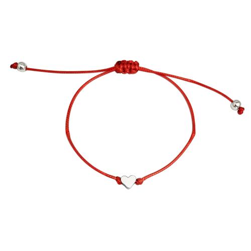 Bracelet en alliage de zinc, avec corde de cire, Placage, unisexe & styles différents pour le choix, noir et rouge, Longueur:Environ 18-28 cm, Vendu par PC